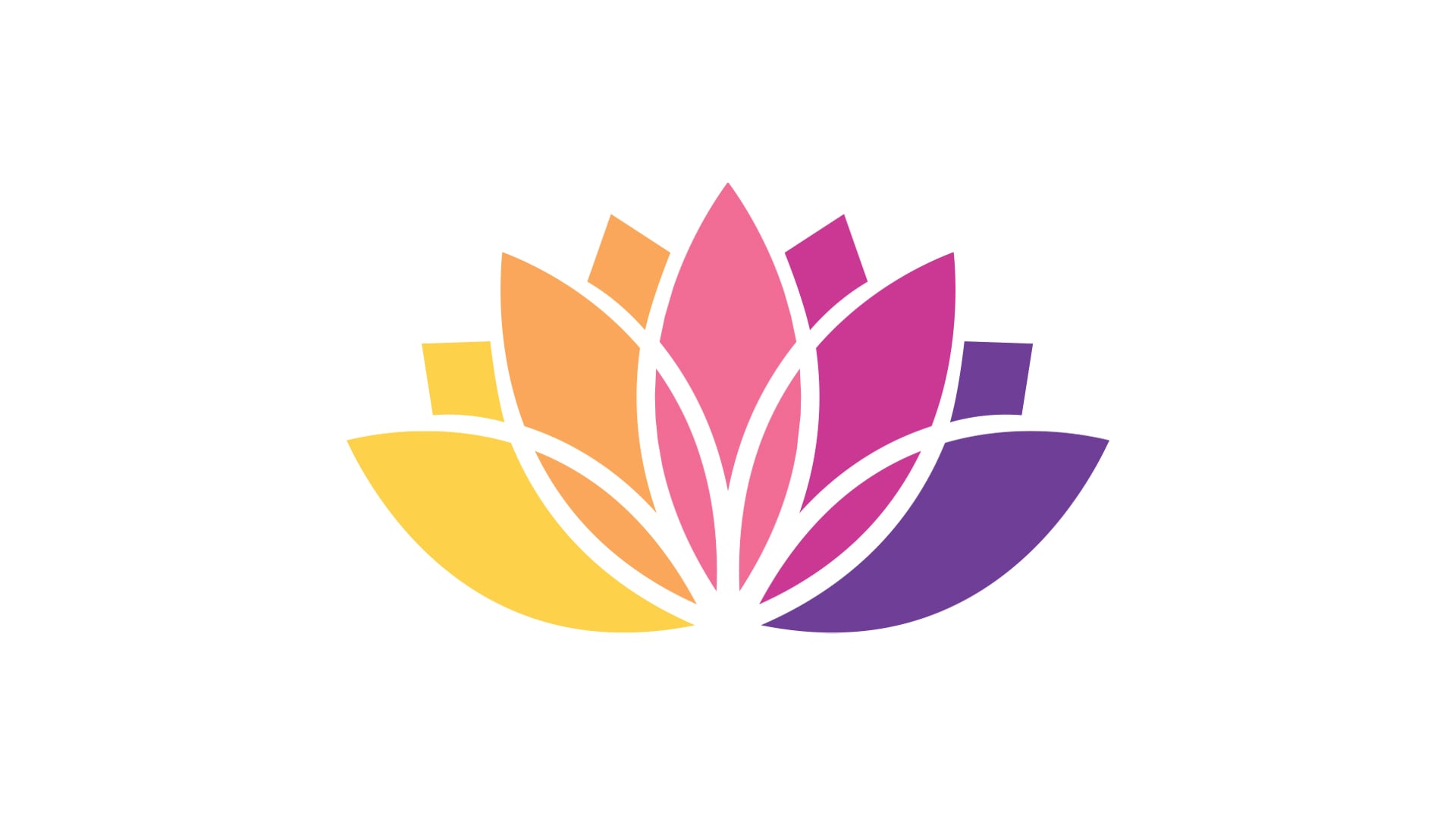 The logo of The Center for Cultural Power sits in front of a white background. Our logo is a succulent that is a gradient of yellow, orange, salmon, magenta and purple.
